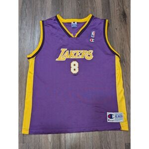Vintage Champion Lakers Kobe Bryant #8 Jersey NBA Youth‎ XL (18-20)